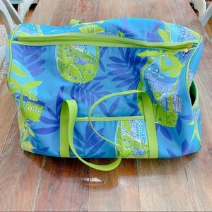 Lily Pulitzer Canvas Duffel Bag in Negresco Serenade Print